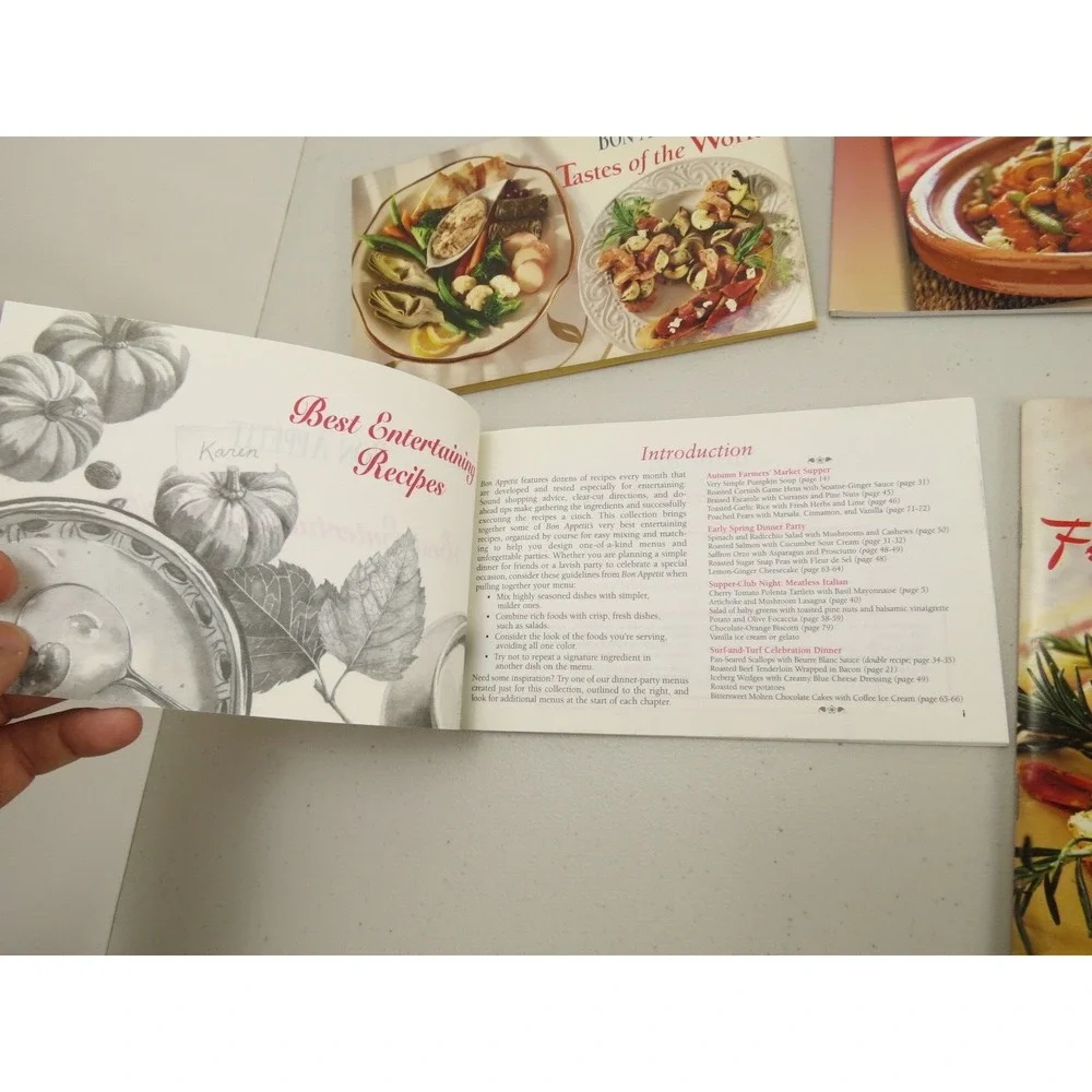 Bon Appetit lot cookbooks